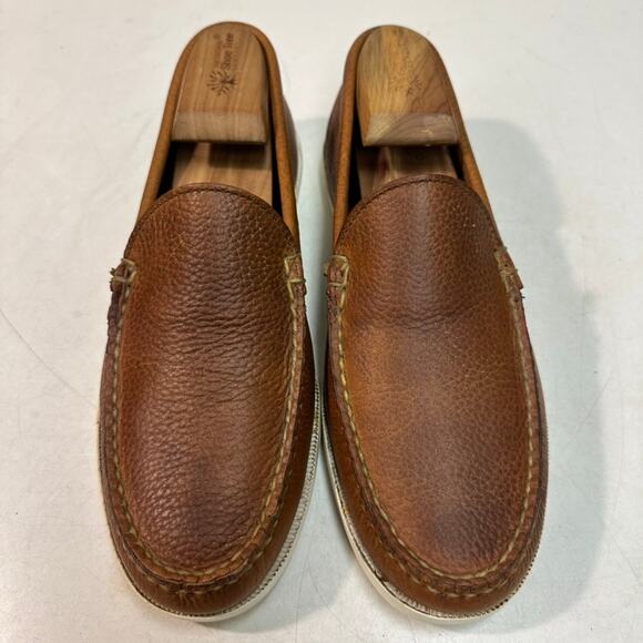 VERY GOOD Rancourt & Co. Dirigo Vintage Venetian Loafer Brown Buckaroo USA 7 - Picture 2 of 10